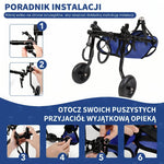 jak używać regulowanego wózka inwalidzkiego dla psów