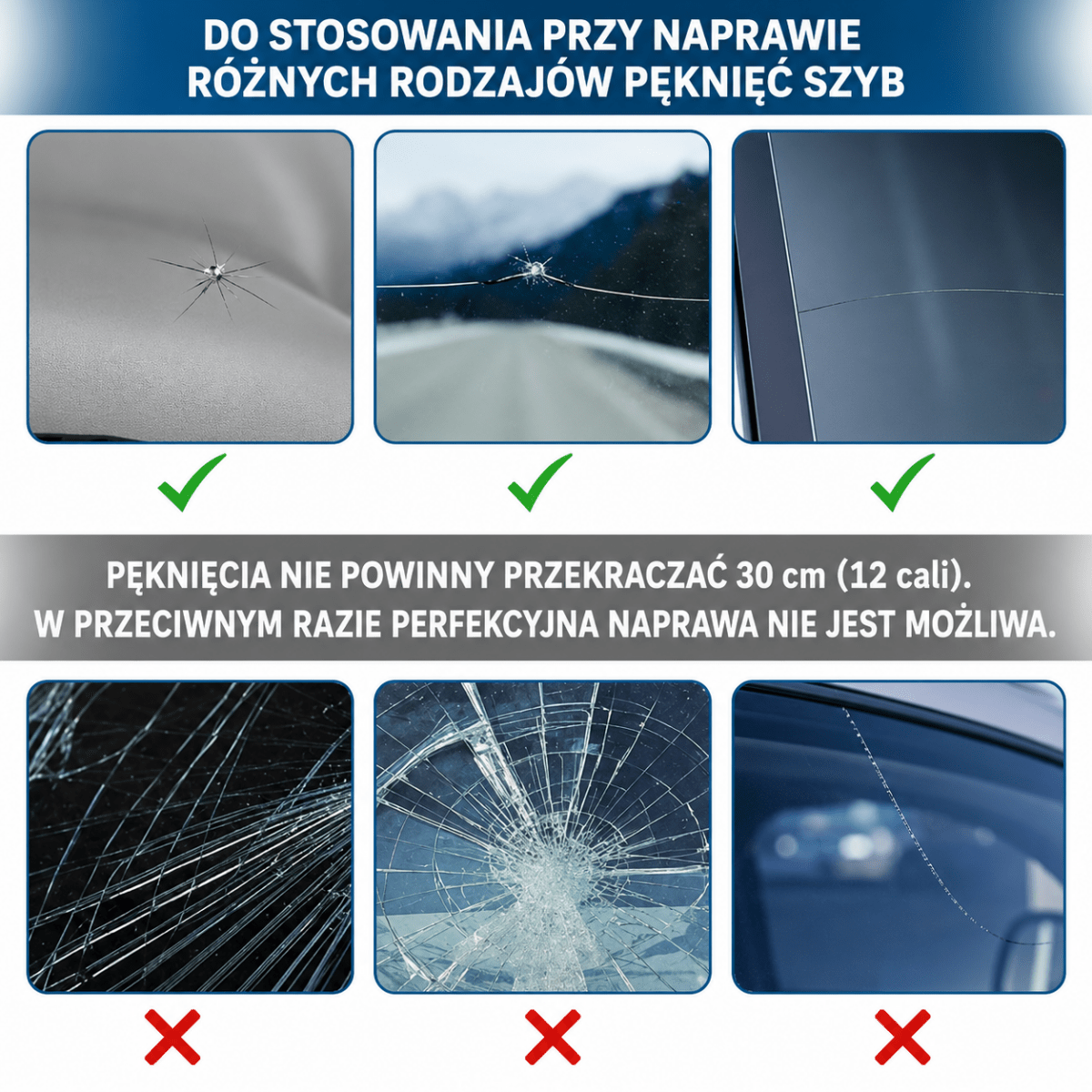 Zestaw Naprawczy do Szyb Samochodowych 4
