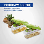 Krajalnica 12 w 1 rozdrabnia owoce.