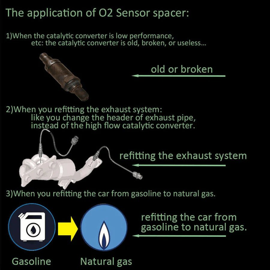 Adapter Czujnika Tlenu O2 M18*1,5 do Samochodu – Usuwa Kontrolki Silnika, Do Użytku Terenowego 3
