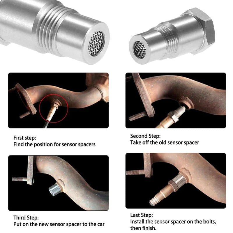 Adapter Czujnika Tlenu O2 M18*1,5 do Samochodu – Usuwa Kontrolki Silnika, Do Użytku Terenowego 5