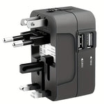 Adapter Podróżny z Dwoma Portami USB – Uniwersalne Zasilanie 110V/220V 0