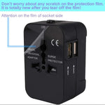 Adapter Podróżny z Dwoma Portami USB – Uniwersalne Zasilanie 110V/220V 3