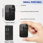 Adapter Podróżny z Dwoma Portami USB – Uniwersalne Zasilanie 110V/220V 4