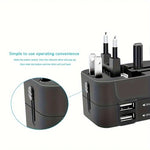 Adapter Podróżny z Dwoma Portami USB – Uniwersalne Zasilanie 110V/220V 7