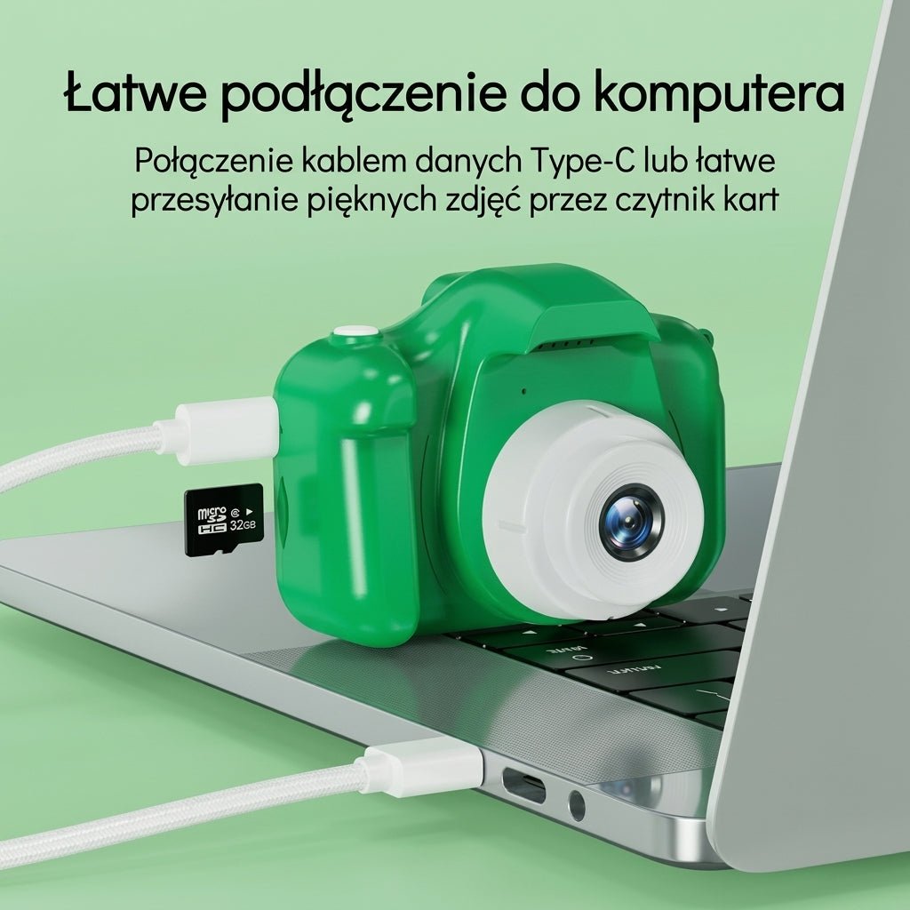 Aparat Cyfrowy dla Dzieci z Podwójną Kamerą 30MP i Kartą 32GB – Nagrywanie wideo 1080p HD 