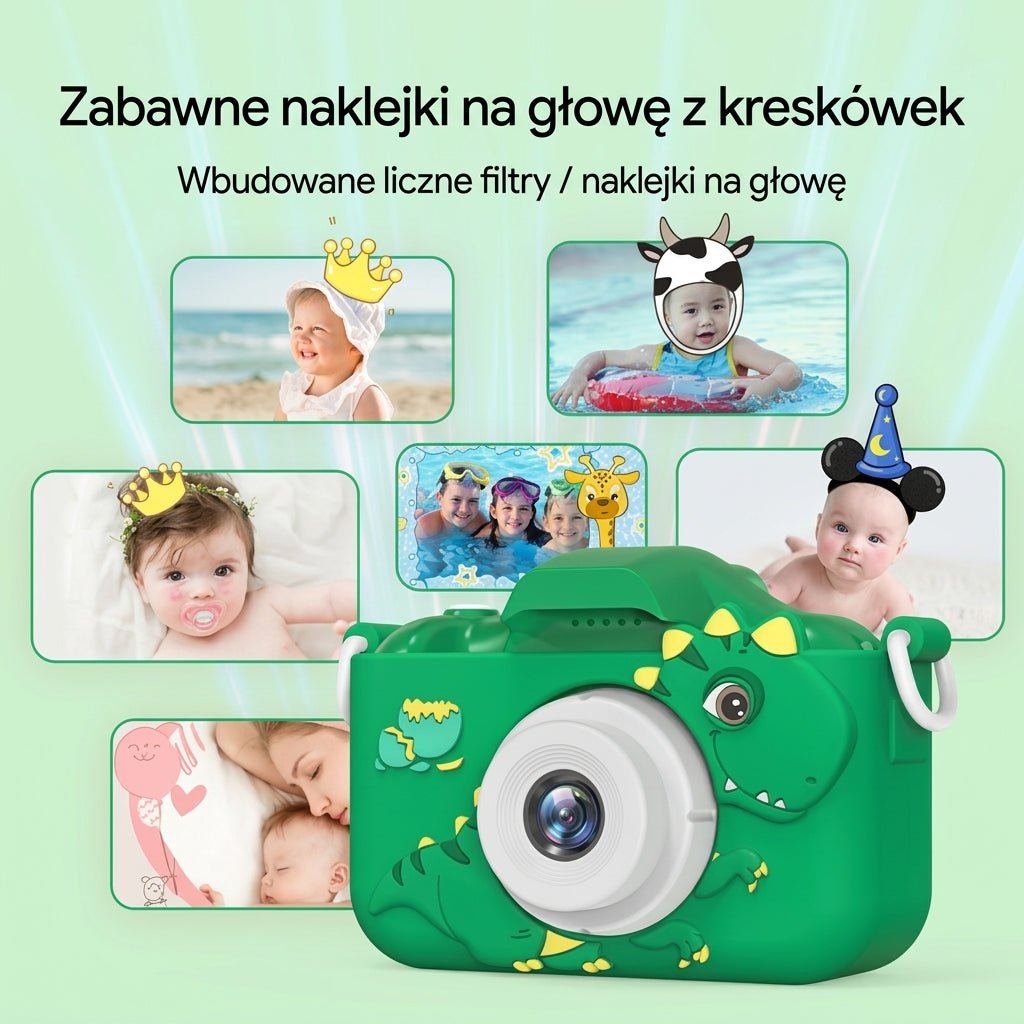Aparat Cyfrowy dla Dzieci z Podwójną Kamerą 30MP i Kartą 32GB – Nagrywanie wideo 1080p HD 4