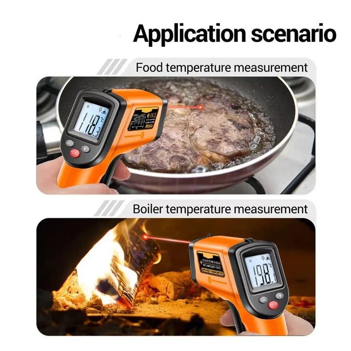 Bezdotykowy Termometr Na Podczerwień Z Laserowym Celowaniem - Szybki Pomiar Temperatury 4