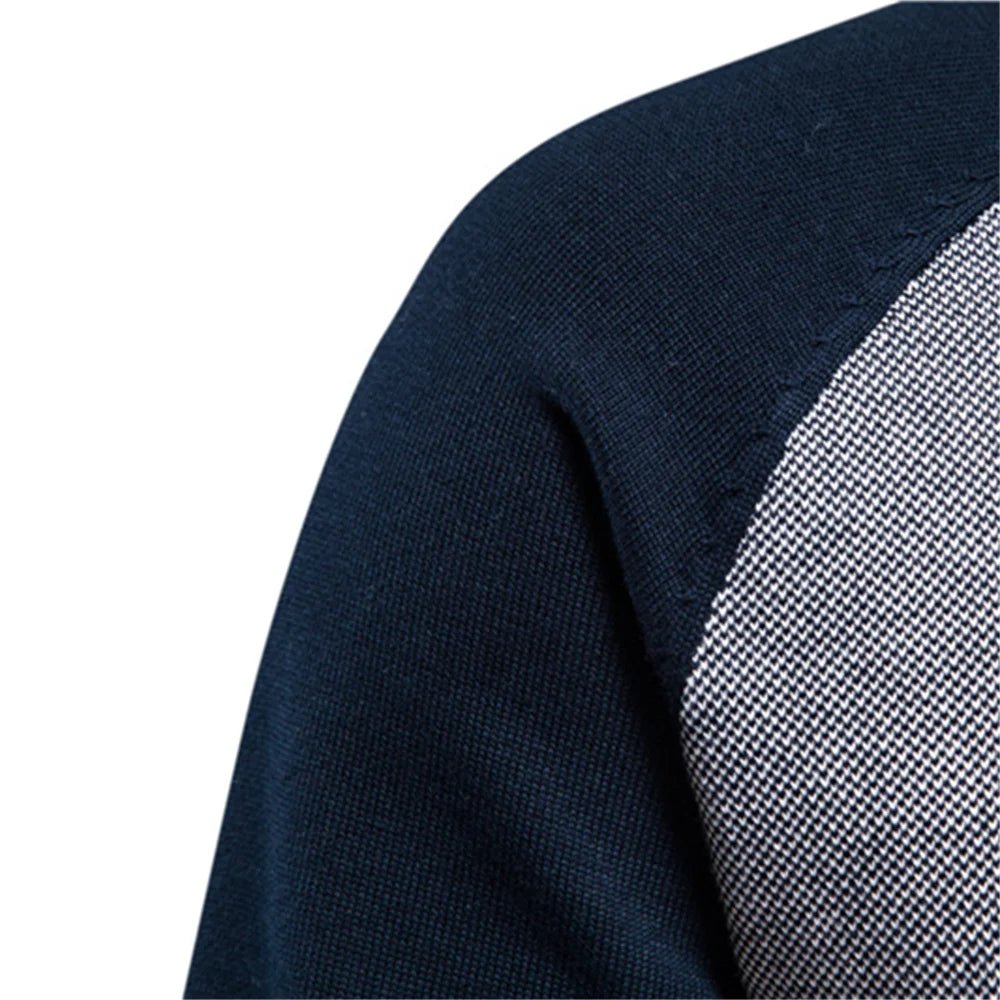 Bluza Męska Rozpinana z Zamkiem – Oddychający Materiał z Kontrastowymi Rękawami do Codziennych Stylizacji 3