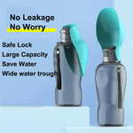 Butelka na wodę dla psa 800 ml z miską składana – lekka, szczelna do spacerów 6