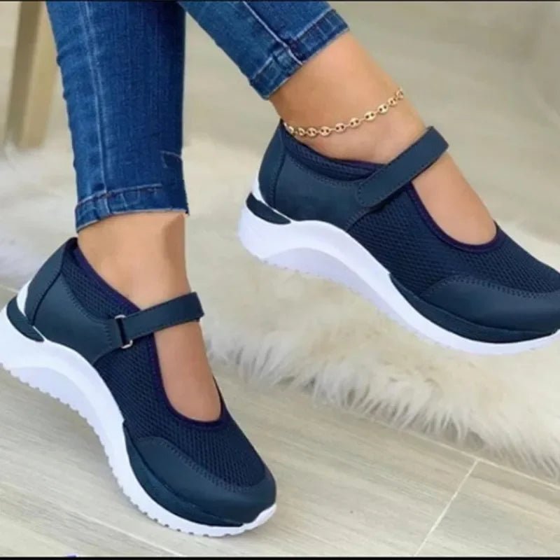 Buty Ortopedyczne Damskie Sportowe z Regulowanym Paskiem – Wygodne i Lekkie na Co Dzień 0