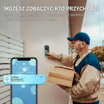 Dzwonek Wideo Bezprzewodowy Wi-Fi HD 1080P z Dwustronną Komunikacją i Baterią 4400 mAh 8