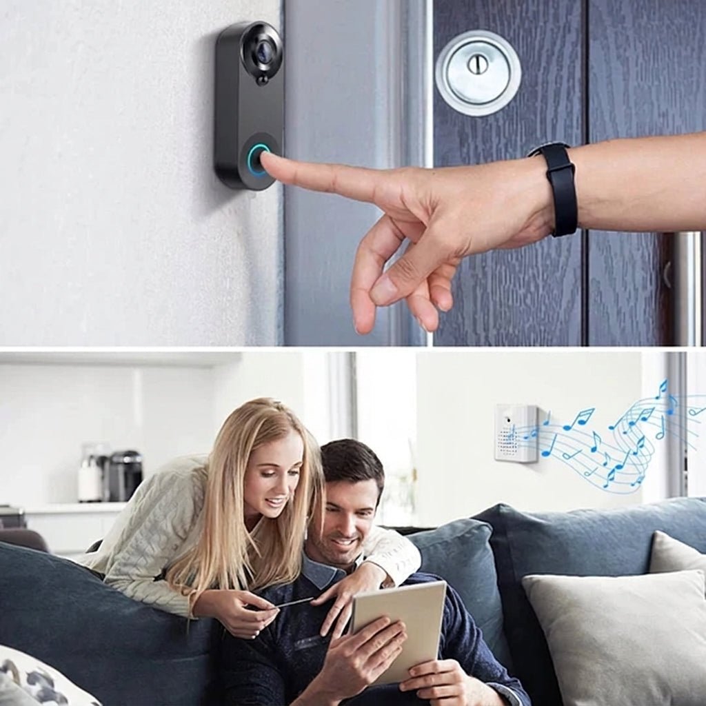 Dzwonek Wideo Bezprzewodowy Wi-Fi HD 1080P z Dwustronną Komunikacją i Baterią 4400 mAh 14