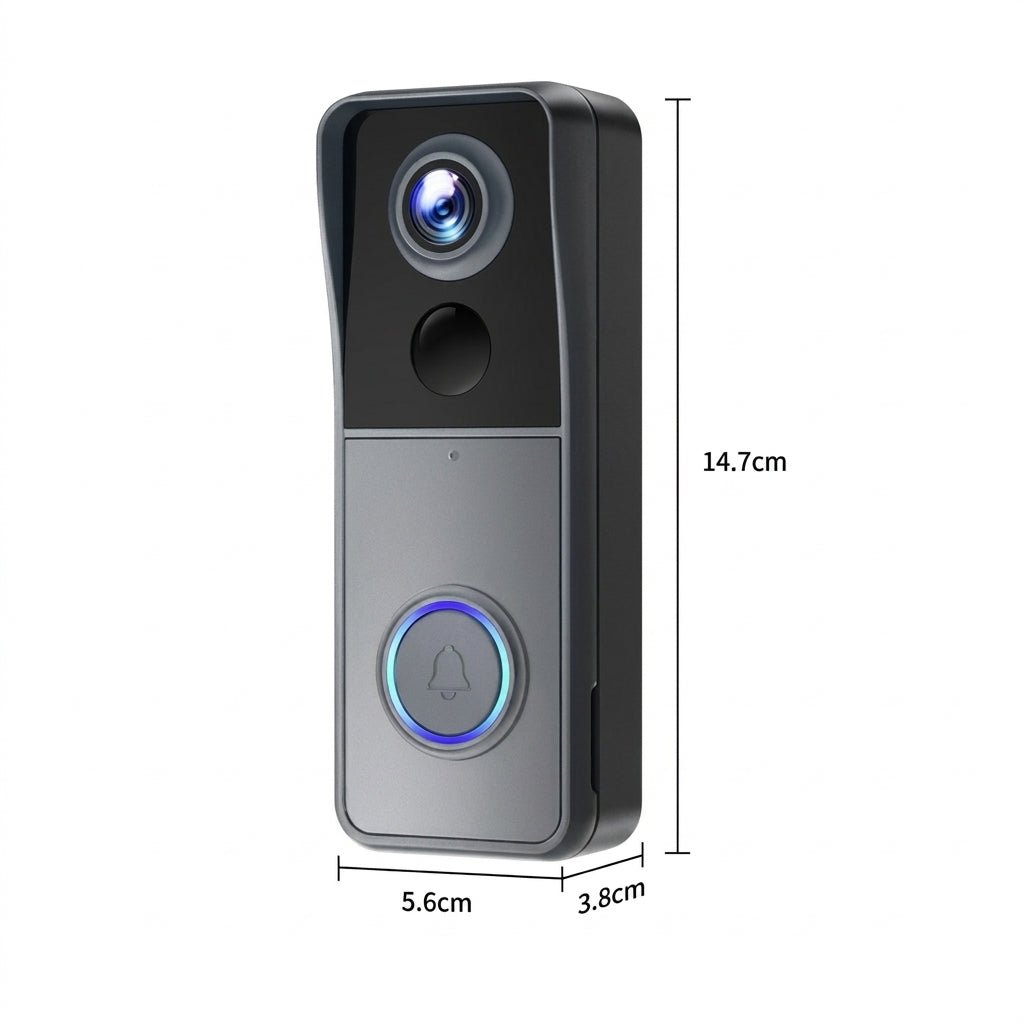 Dzwonek Wideo Bezprzewodowy Wi-Fi HD 1080P z Dwustronną Komunikacją i Baterią 4400 mAh 2