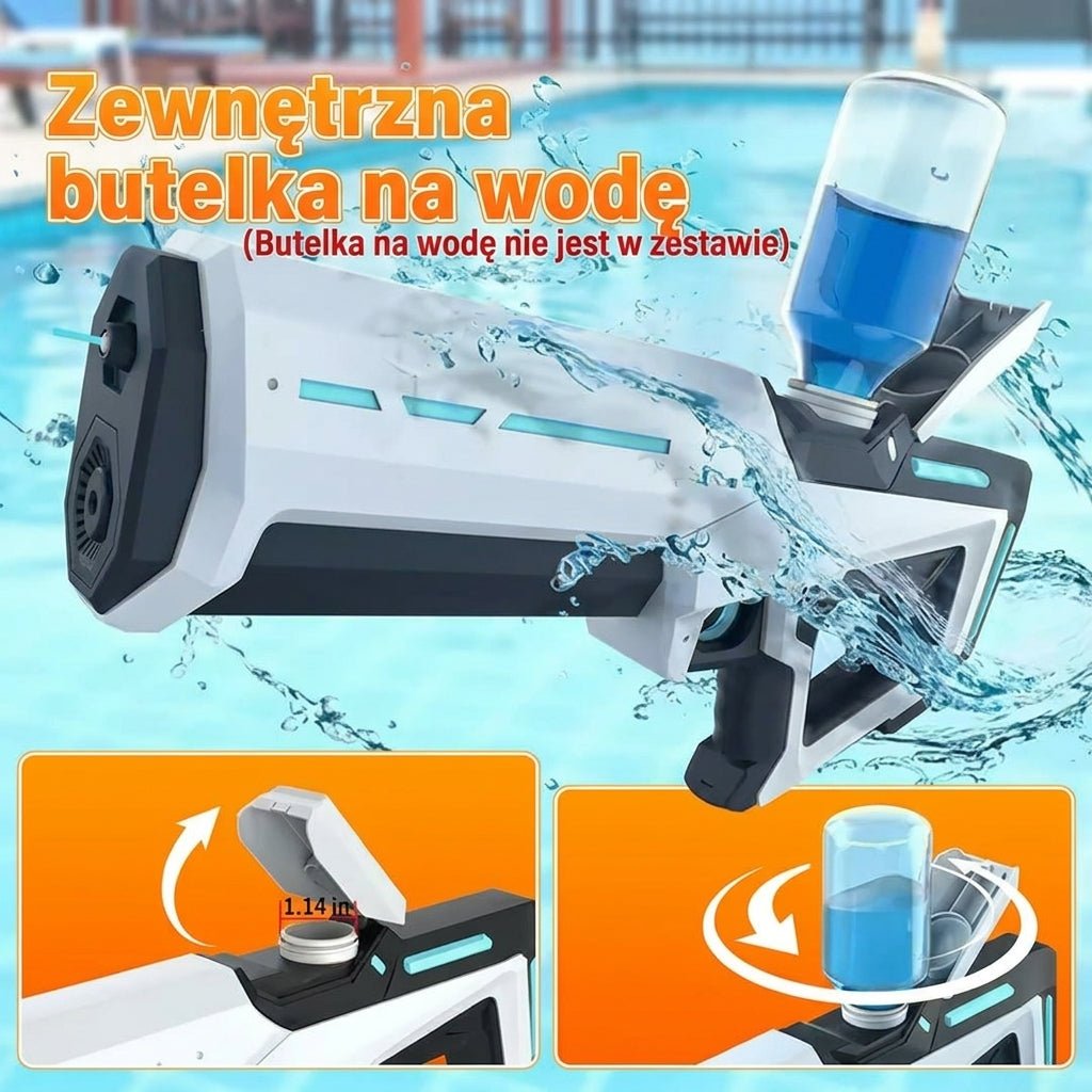 Elektryczny Pistolet na Wodę Automatyczny z Napełnianiem – Zasięg 8-10 m, 300 ml 13