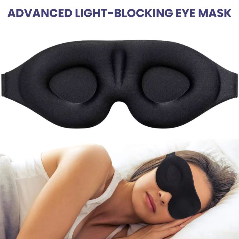 Ergonomiczna Maska Do Spania 3D Blackout - Komfortowa Maska Na Oczy Do Spania 3