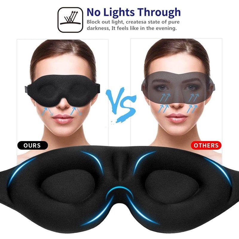 Ergonomiczna Maska Do Spania 3D Blackout - Komfortowa Maska Na Oczy Do Spania 4