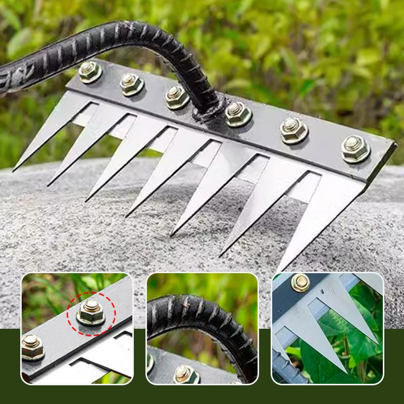 Grabie Ogrodowe z Wymiennymi Głowicami – Stal Węglowa, Ergonomiczny Uchwyt, 17,5-27 cm 2