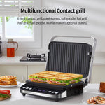 Grill Elektryczny 6 w 1 do Domu – Bezdymna Patelnia Ceramiczna z Automatycznym Dostosowaniem 5