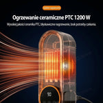 Grzejnik Elektryczny Ceramiczny 1200 W – Energooszczędny do Małych Pomieszczeń z Pilotem 3