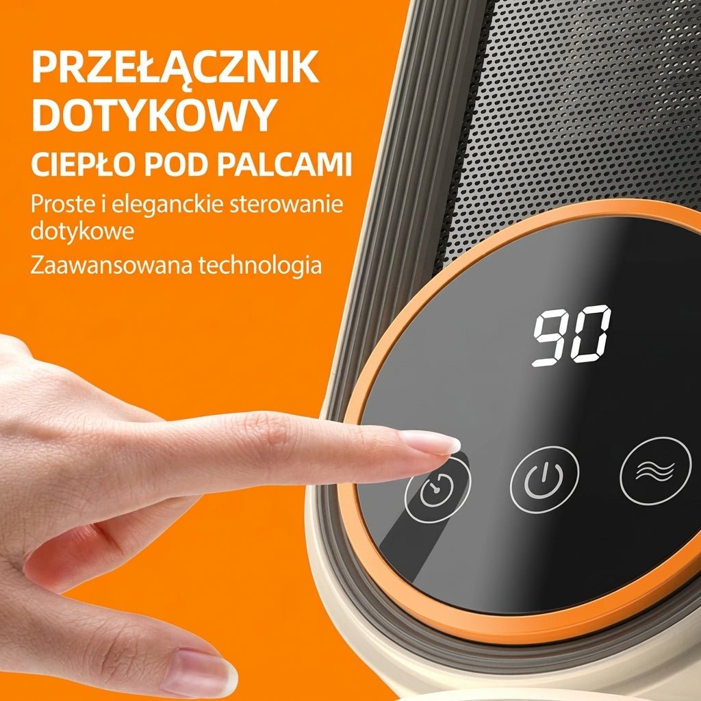 Grzejnik Elektryczny Ceramiczny 1200 W – Energooszczędny do Małych Pomieszczeń z Pilotem 6