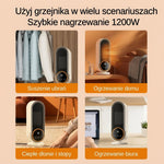 Grzejnik Elektryczny Ceramiczny 1200 W – Energooszczędny do Małych Pomieszczeń z Pilotem 8