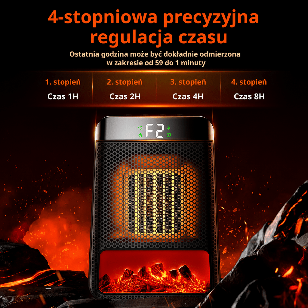 Grzejnik Elektryczny Energooszczędny z Szybkim Nagrzewaniem do Sypialni i Biura