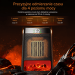 Grzejnik Elektryczny Energooszczędny z Szybkim Nagrzewaniem do Sypialni i Biura