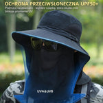 Kapelusz Wędkarski z Szerokim Rondem – Ochrona UV i Oddychająca Konstrukcja 