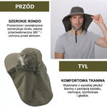 Kapelusz Wędkarski z Szerokim Rondem – Ochrona UV i Oddychająca Konstrukcja 5