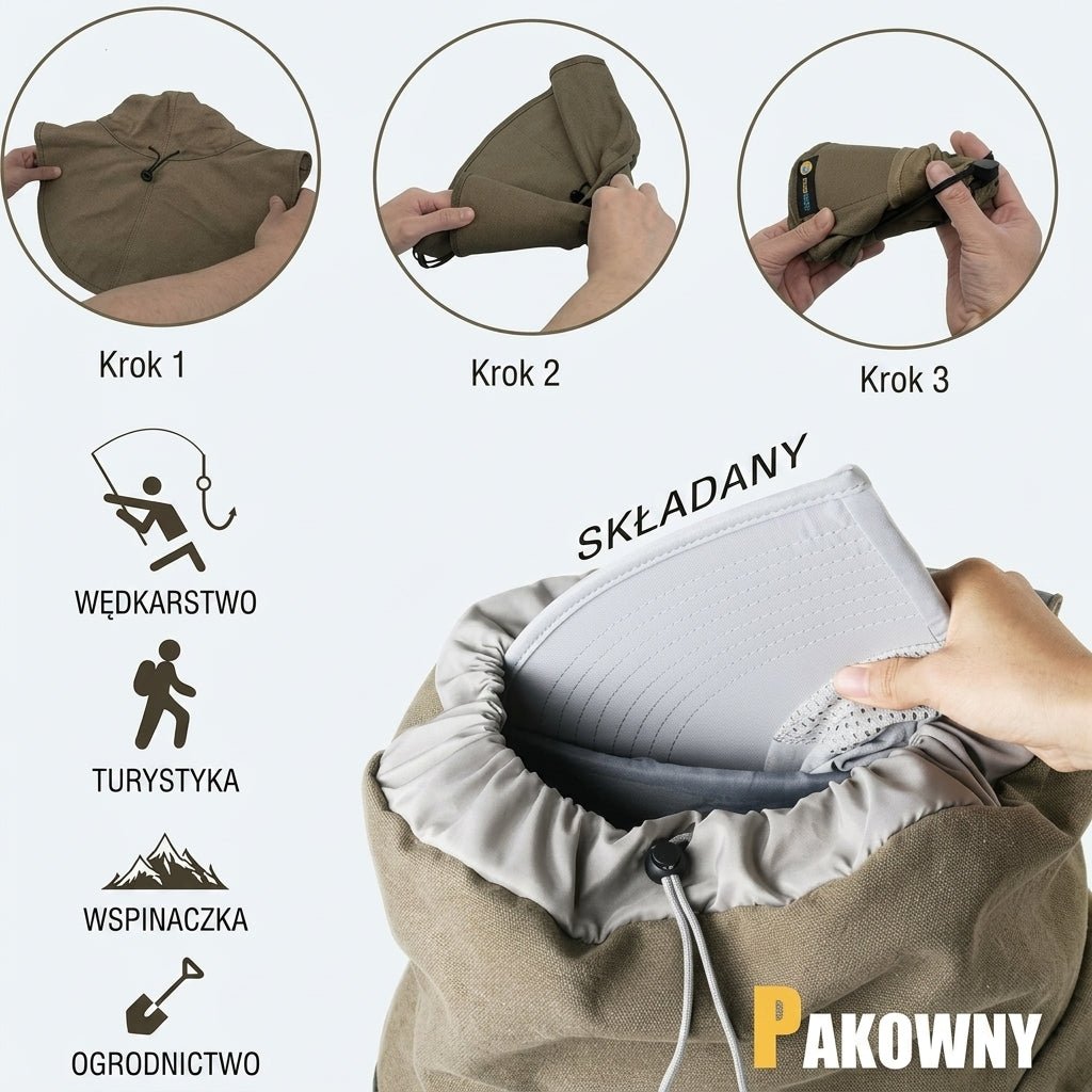 Kapelusz Wędkarski z Szerokim Rondem – Ochrona UV i Oddychająca Konstrukcja 4