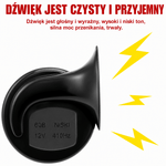 Klakson Samochodowy 300 dB – Wodoodporny do Pojazdów 12V z Dwutonową Technologią