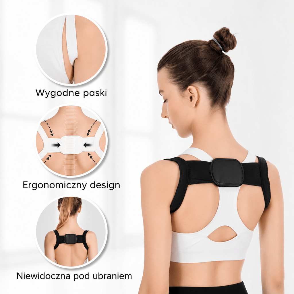 Korektor Postawy na Plecy – Niewidoczny, Regulowany, dla Mężczyzn i Kobiet