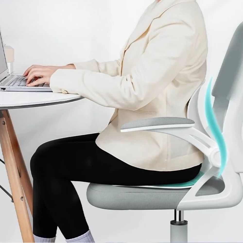 Krzesło Biurowe z Korektorem Postawy – Ergonomiczne Oparcie do Biura i Domu 4