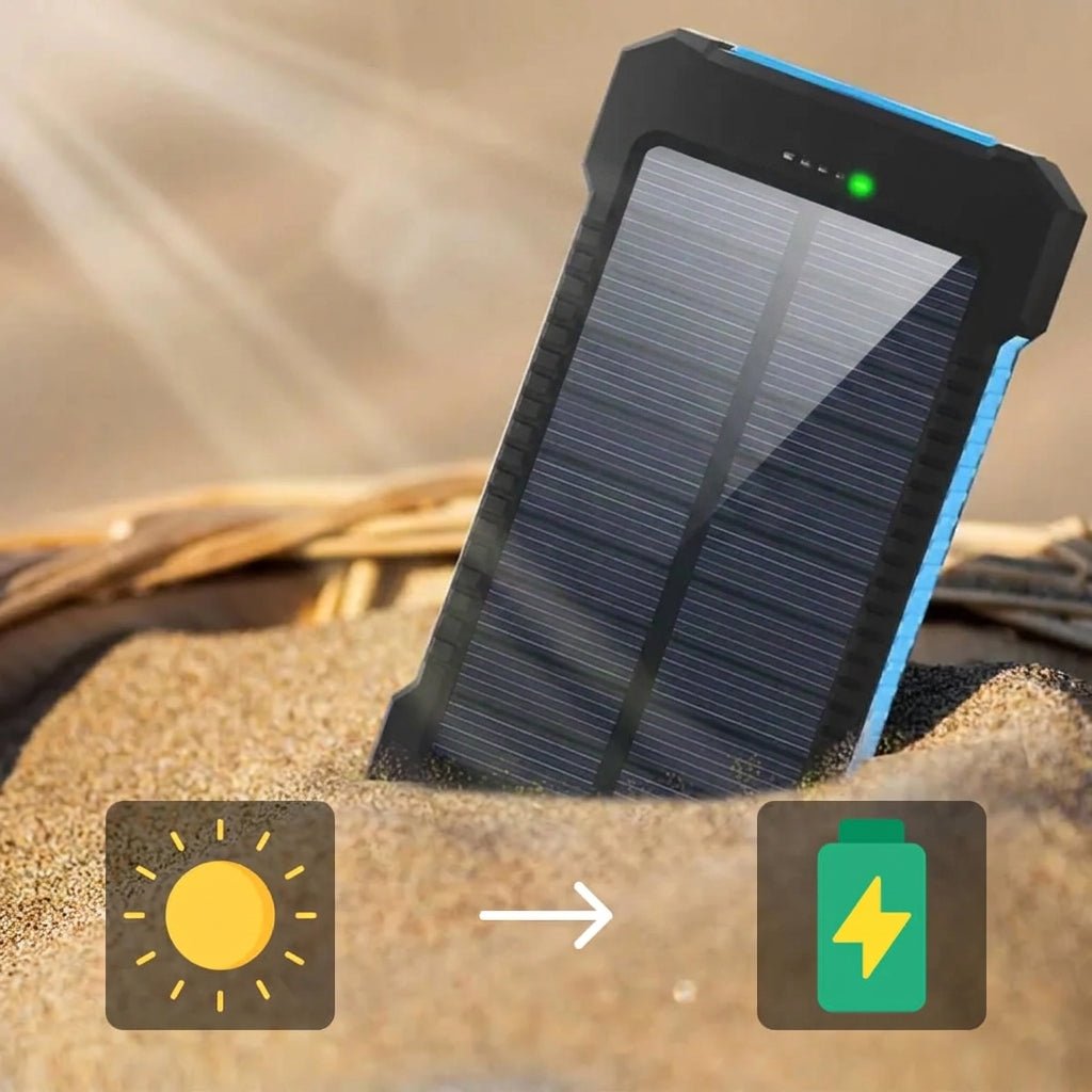 Ładowarka Słoneczna 500000 mAh – Wodoodporny Power Bank z Podwójnymi Portami USB 7