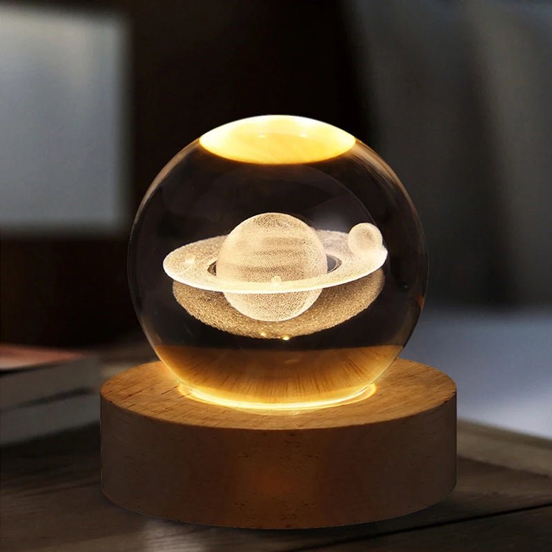 Lampa 3D Crystal Ball z LED - Elegancki Design, Intuicyjne Sterowanie i Relaksacyjne Oświetlenie 4