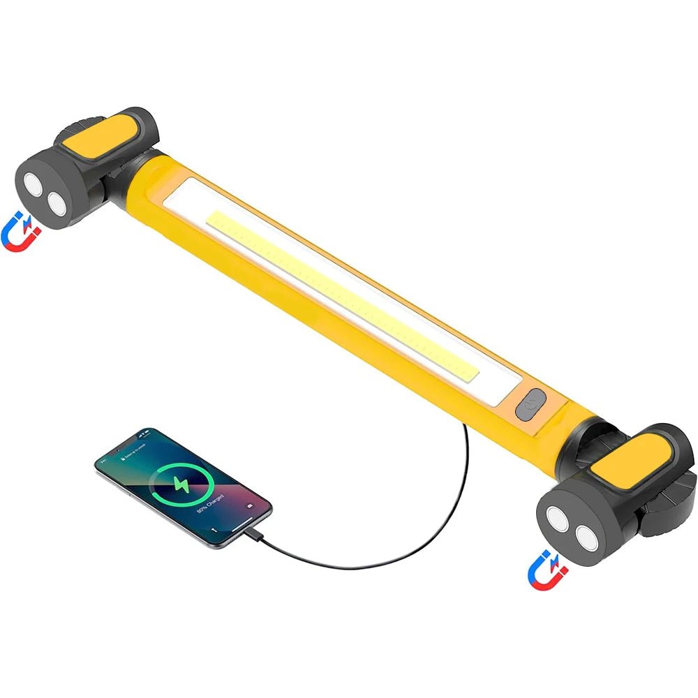 Lampa LED Akumulatorowa Magnetyczna 5200 mAh – Oświetlenie do Napraw Samochodowych i Awaryjnych 0