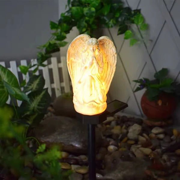 Lampa Ogrodowa Stojąca Anioł Solarna z Automatycznym Oświetleniem IP44 – Ekologiczne Lampy do Ogrodu 0