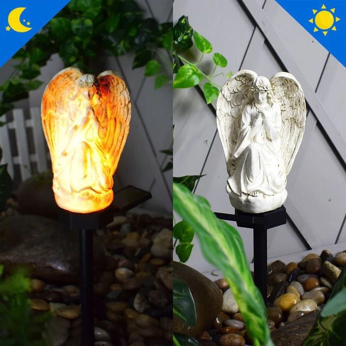 Lampa Ogrodowa Stojąca Anioł Solarna z Automatycznym Oświetleniem IP44 – Ekologiczne Lampy do Ogrodu 4