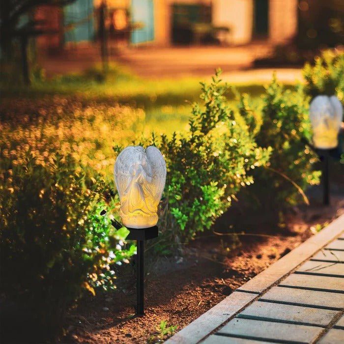 Lampa Ogrodowa Stojąca Anioł Solarna z Automatycznym Oświetleniem IP44 – Ekologiczne Lampy do Ogrodu 5