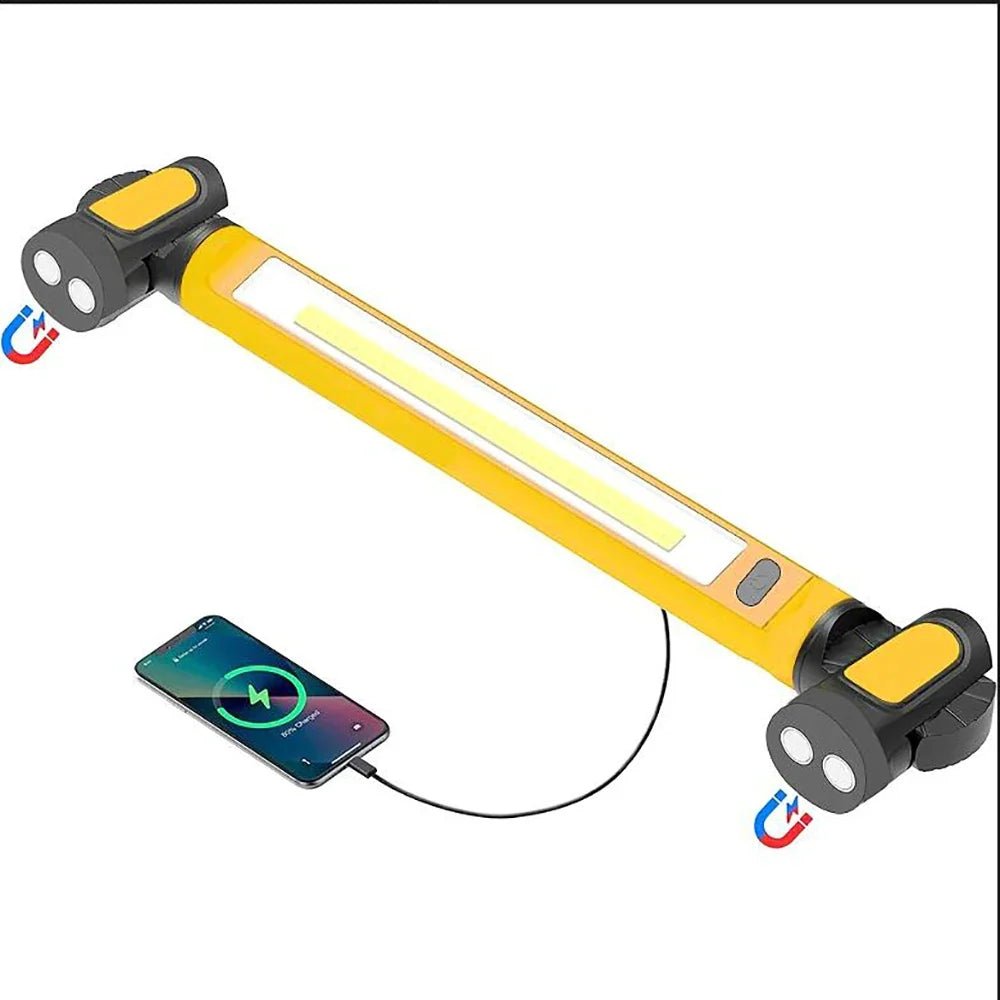 Lampa Robocza LED Akumulatorowa z Magnetyczną Podstawą – 2400 Lumenów, Regulacja Jasności 5