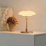 Lampa Stołowa Szklana - Nowoczesna Lampa Stołowa Czarna do Salonu 30 cm 2