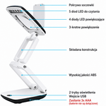 Lampa do Czytania z Powiększeniem 3X i 12 Diodami LED – Regulowane Oświetlenie Hobbystyczne