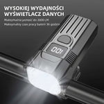 Lampka Rowerowa Przednia 5000 Lumenów z Akumulatorem USB-C – 12 Diod LED, Wodoodporna 6