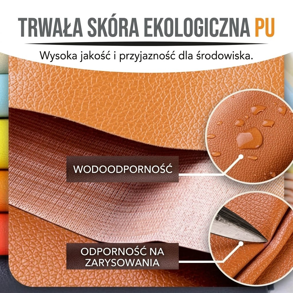 Łatka Naprawcza Skórzana Samoprzylepna 50x138 cm – Wodoodporna do Sof i Mebli 2