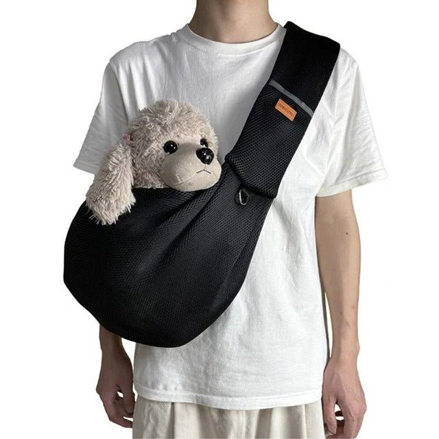 Lekka Torba Crossbody Dla Małych Psów i Kotów, Oddychający Materiał, Regulowany Pasek 1