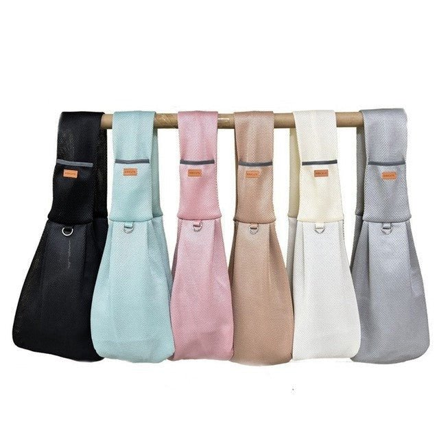 Lekka Torba Crossbody Dla Małych Psów i Kotów, Oddychający Materiał, Regulowany Pasek 6