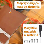 Łopatka do pizzy drewniana z długim uchwytem – 35x40 cm, do przenoszenia i podawania pizzy 5