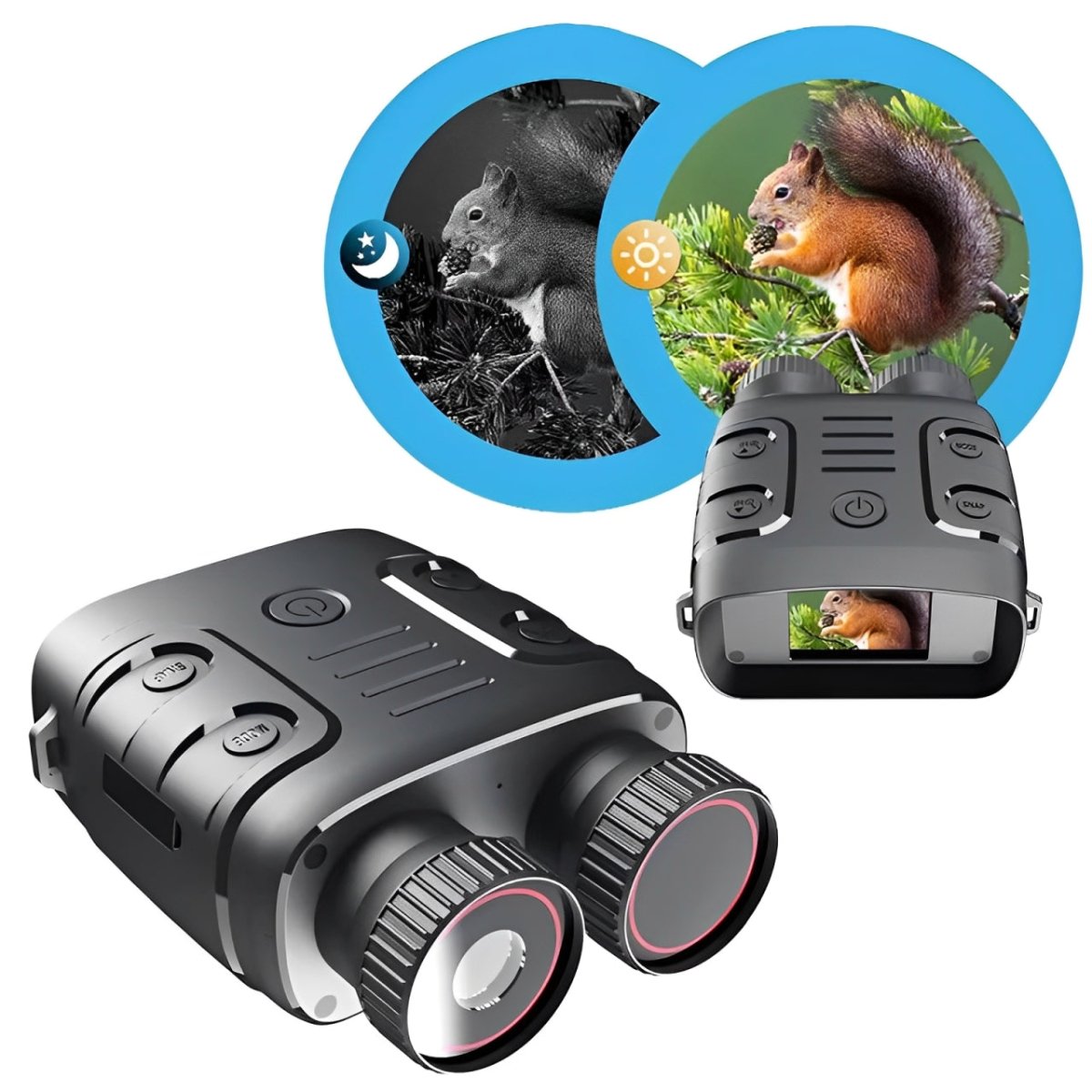 Lornetka z Kamerą Noktowizyjną Ultra HD – 5x Zoom, Oświetlenie IR, IP54 0