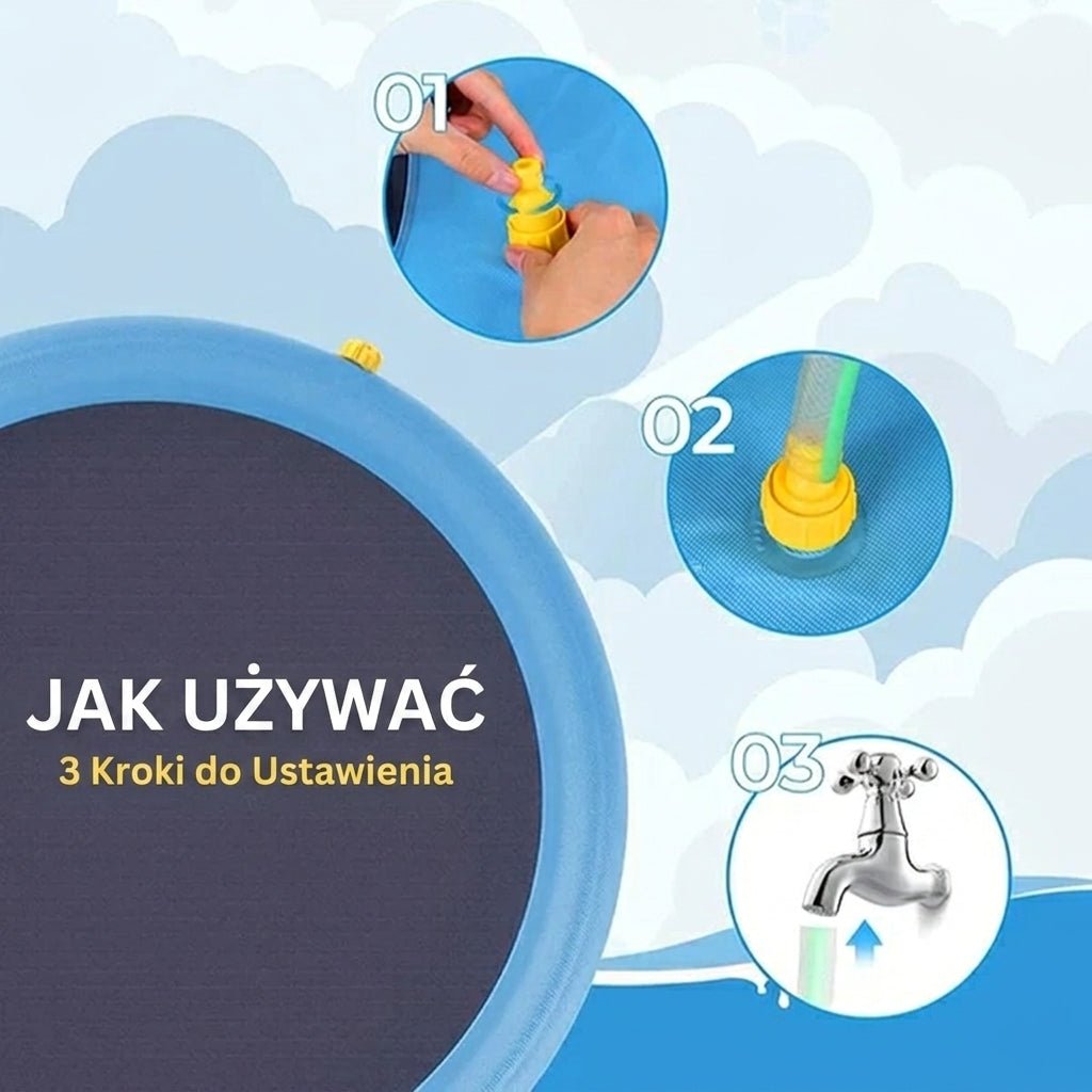 Mata dla Psa Splash Pad - Antypoślizgowa, Trwała Zabawka Wodna do Zabawy 3